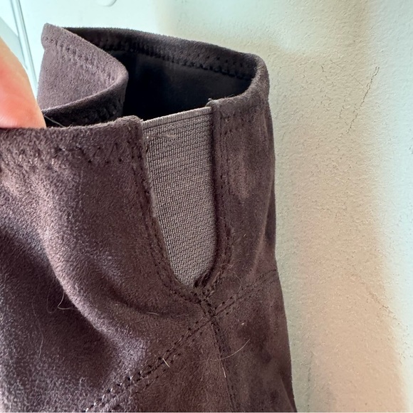 Unisa Sanyia Brown Micro Suede Over the Knee High Heel Boots Size 10 - Picture 8 of 12